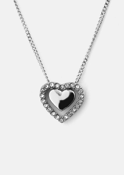 Kaulakoru Heart Glow – Hopeoitu