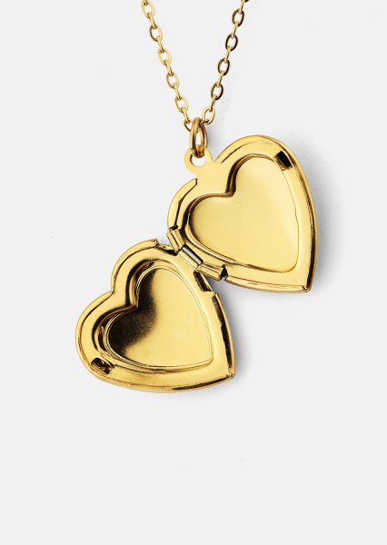 Kaulakoru Golden Heart big - 18k Kullattu