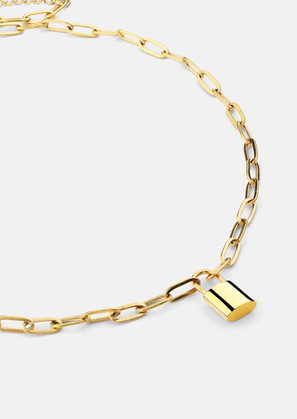 Kaulakoru Golden Lock – 18k Kullattu