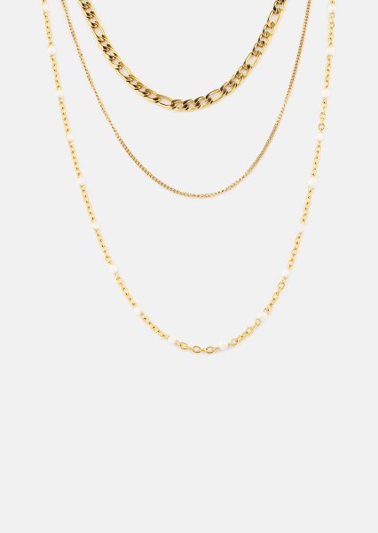 Kaulakoru Layered Elegance - 18k Kullattu