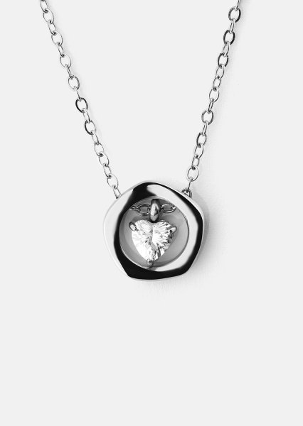 Kaulakoru Silver Heart – Hopeoitu