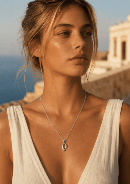 Kaulakoru Silver Flow – Hopeoitu