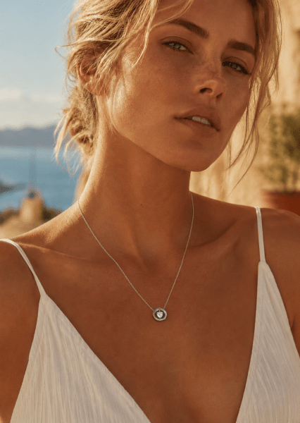 Kaulakoru Silver Heart – Hopeoitu