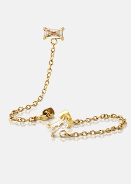 Korvakoru Light Crystal Drip - 18k Kullattu