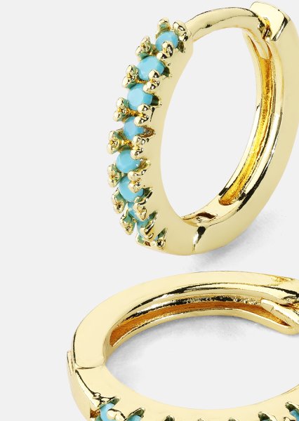 Korvakoru Aitana Sininen - 18k Gold Plated