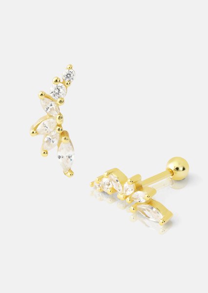 Korvakorut Leaf Studs - 18k Gold Plated