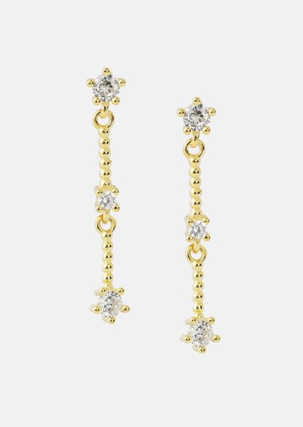 Korvakorut Luna strip - 18k Kullatut