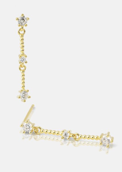 Korvakorut Luna strip - 18k Kullatut
