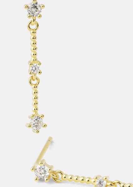 Korvakorut Luna strip - 18k Kullatut