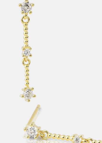 Korvakorut Luna strip - 18k Kullatut