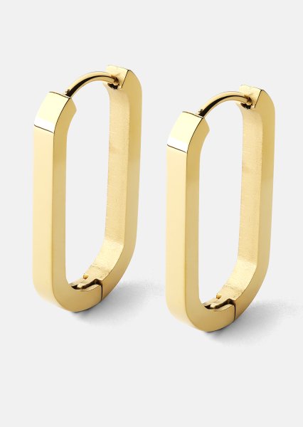 Korvakoru Edge Hoops - 18k Gold Plated