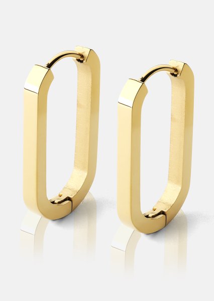 Korvakoru Edge Hoops - 18k Gold Plated