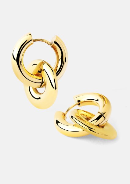 Korvakorut Chunky Link – 18k Kullatut
