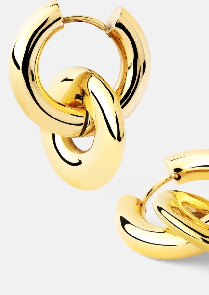 Korvakorut Chunky Link – 18k Kullatut