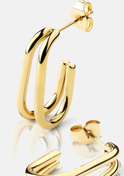 Korvakorut Loop Duo – 18k Kullatut