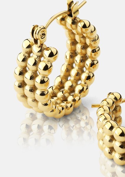 Korvakorut Sfera – 18k Kullatut