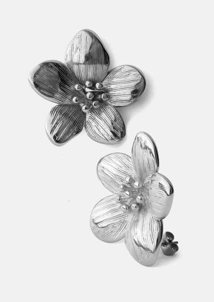 Korvakorut Flora Shine – Hopeoitut