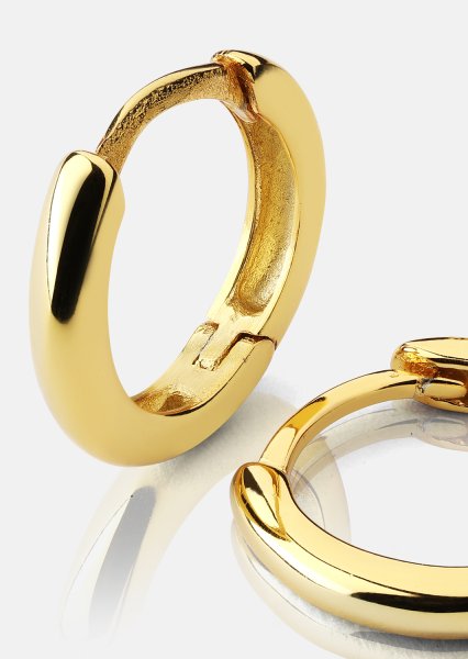 Korvakorut Mini Hoops - 18k Kullatut