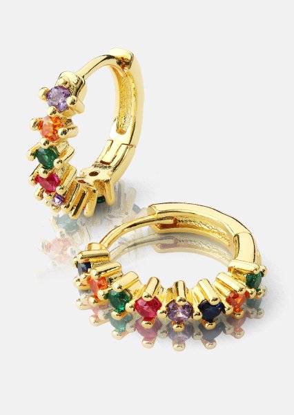 Korvakoru Multicolor Shine- 18k Kullattu