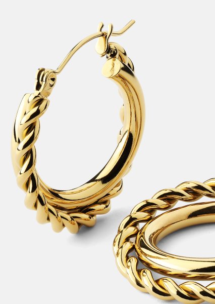 Korvakorut Twist Elegance – 18k Kullatut