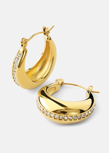 Korvakorut Gleaming Curve – 18k Kullatut