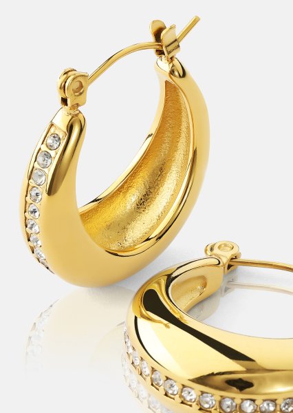 Korvakorut Gleaming Curve – 18k Kullatut