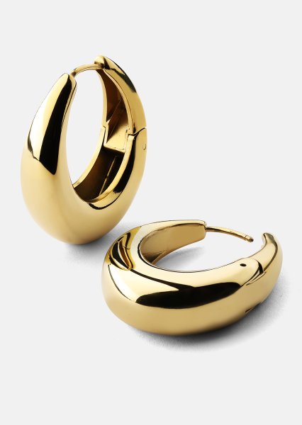 Korvakorut Bold Curve – 18k Kullatut