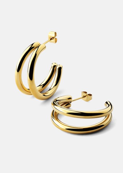 Korvakoru Dual - 18k Kullattu