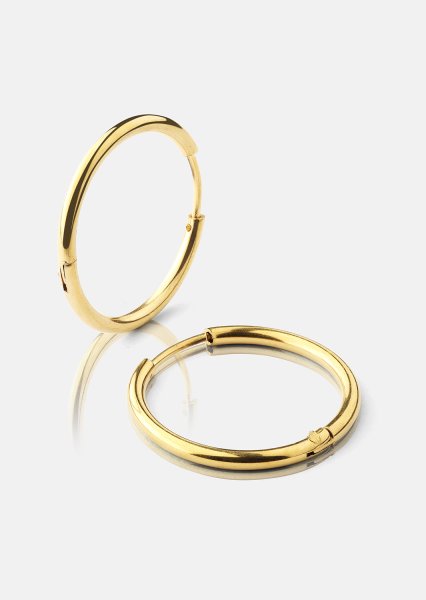 Korvakoru Classic Medium - 18k Kullattu