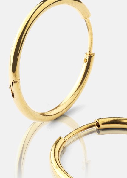 Korvakoru Classic Medium - 18k Kullattu