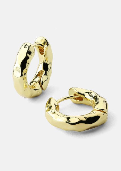 Korvakoru Luxe Ripple Hoops - 18k Kullattu