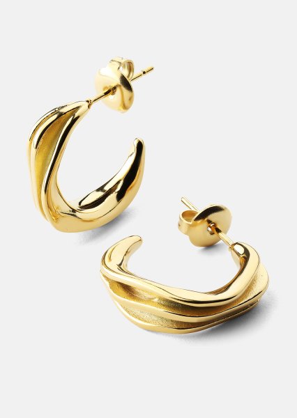 Korvakorut Gleaming Flow - 18k Kullatut