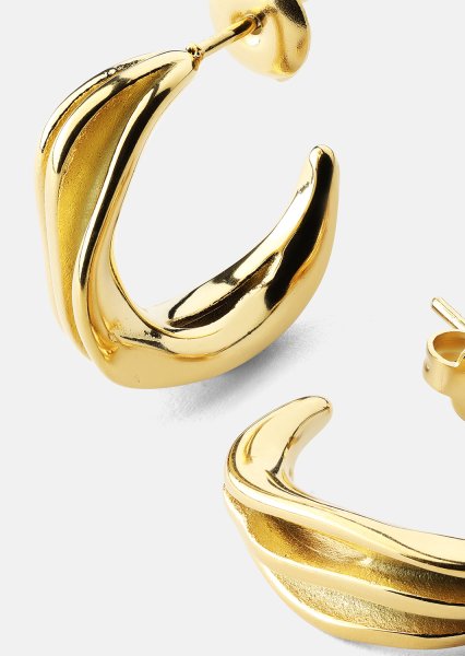 Korvakorut Gleaming Flow - 18k Kullatut
