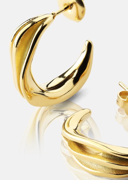 Korvakorut Gleaming Flow - 18k Kullatut