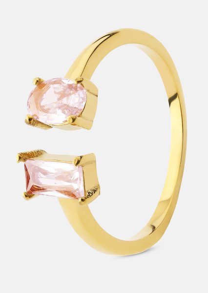 Sormus Rosé Duo - 18k Kullattu