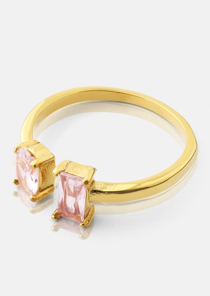 Sormus Rosé Duo - 18k Kullattu