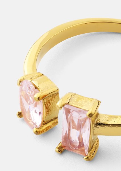Sormus Rosé Duo - 18k Kullattu