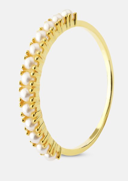 Golden Pearl Serenity Sormus - 18k Kullattu