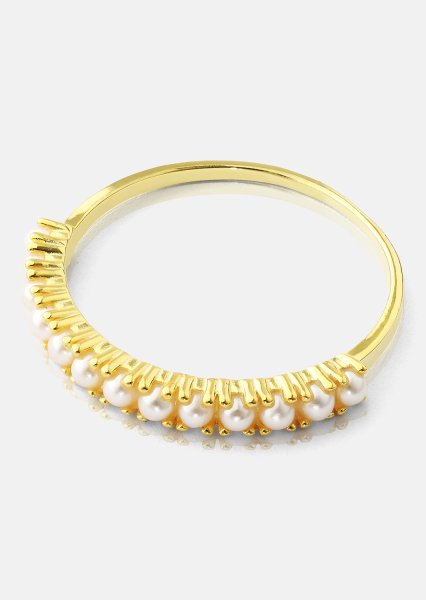 Golden Pearl Serenity Sormus - 18k Kullattu