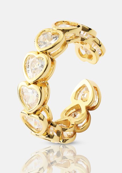Sormus Heartfelt Love - 18k Gold Plated