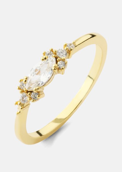 Elysia Sormus - 18k Kullattu