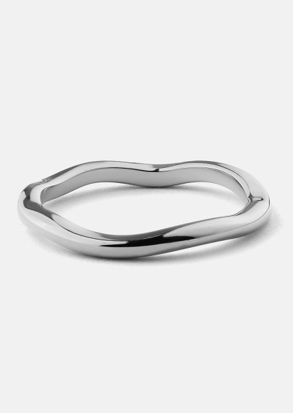 Sormus Wave Silver- Hopeoitu