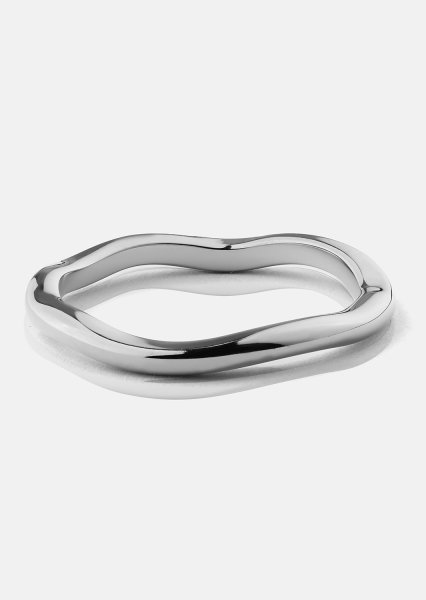Sormus Wave Silver- Hopeoitu