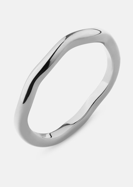 Sormus Wave Silver- Hopeoitu