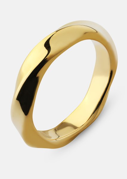 Sormus Swirl - 18k kultapäällysteinen