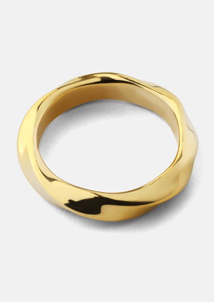 Sormus Swirl - 18k kultapäällysteinen