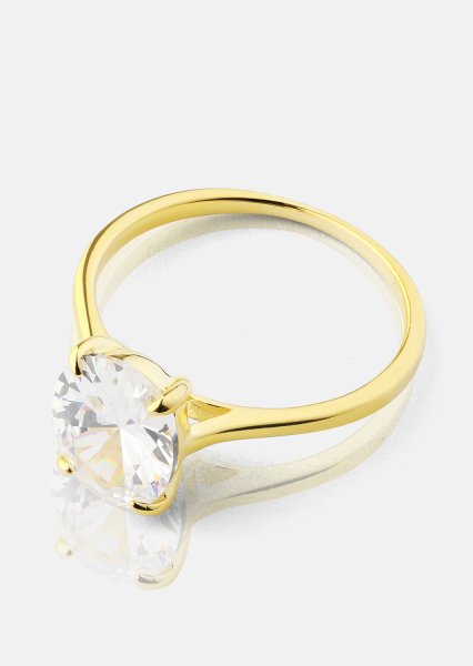Sormus Clarity - 18k Kullattu