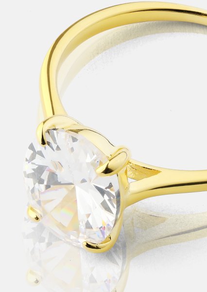 Sormus Clarity - 18k Kullattu