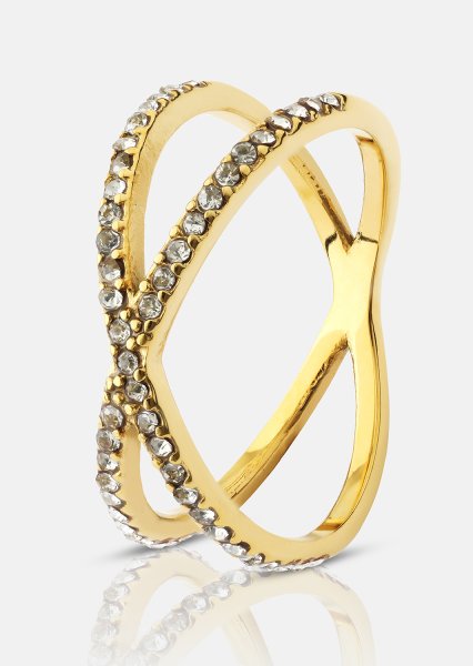 Sormus Sparkle X - 18k kultapäällysteinen
