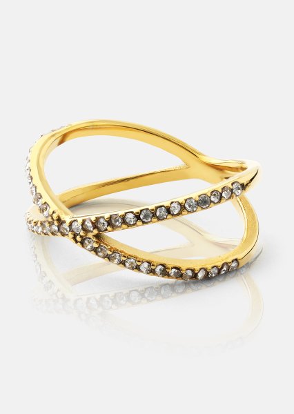 Sormus Sparkle X - 18k kultapäällysteinen